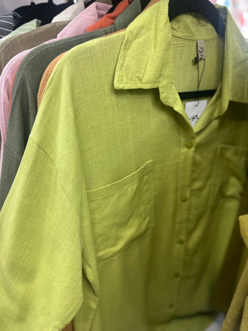 Women Casual Solid Color Formal Shirts